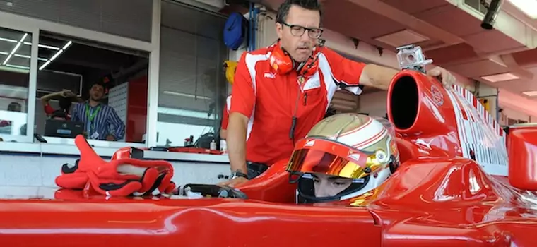 Bartłomiej Mirecki na testach Ferrari Driver Academy