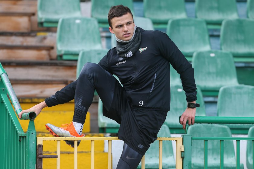 Pilka nozna. Ekstraklasa. Lechia Gdansk. Trening. 22.03.2019