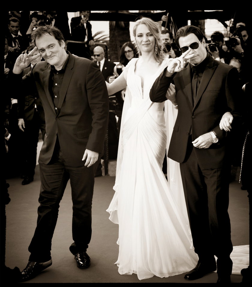 John Travolta, Quentin Tarantino i Uma Thurman