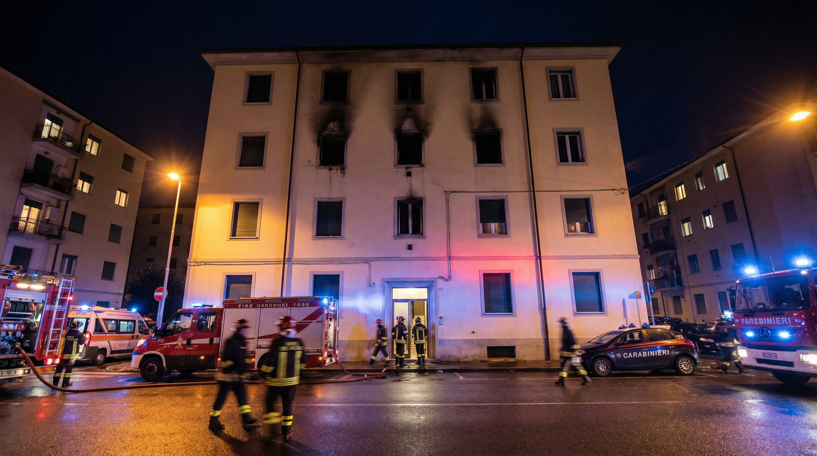 Incendio nella notte a Massa uccide un uomo, moglie in gravi condizioni