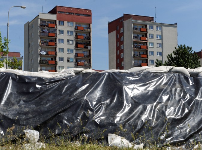 Umocnienia przy ulicy Ignuta na osiedlu Kozanów we Wrocławiu