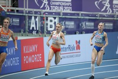 Justyna Święty-Ersetic zdobyła w Toruniu srebrny medal halowych mistrzostw Europy w biegu na 400 m.