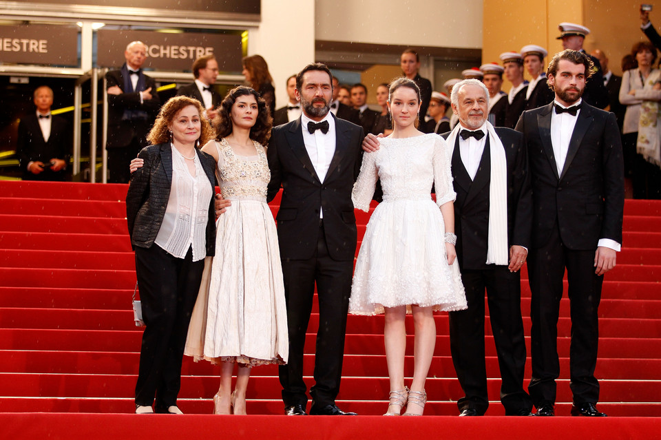 Od lewej: Catherine Arditi, Audrey Tautou, Gilles Lellouche, Anais Demoustier, Francis Perrin, Stanley Weber