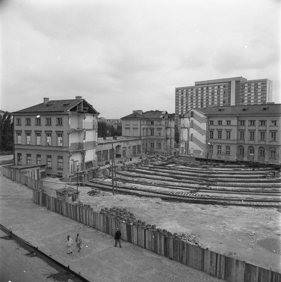 Warszawa, luty 1969. Na zdjęciu Pałac Lubomirskich
