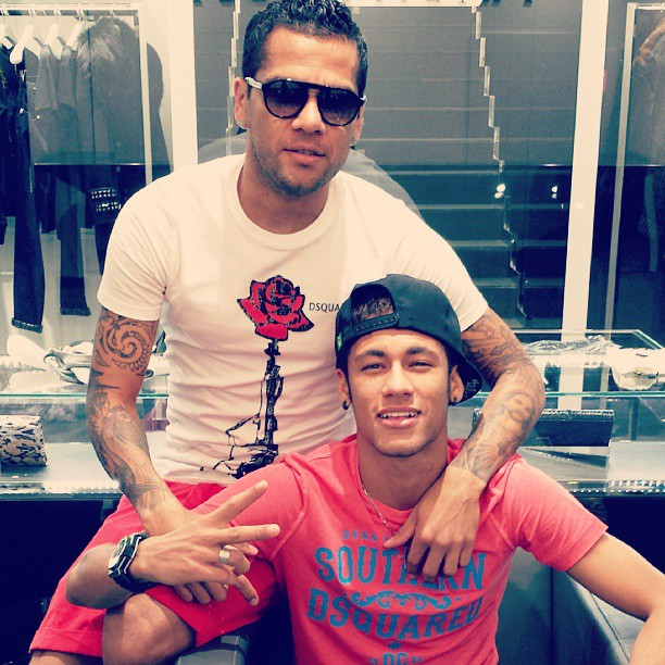 Dani Alves i Neymar /fot. screen /Instagram