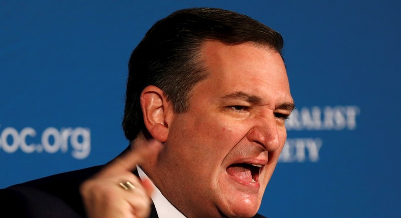 Republican Sen. Ted Cruz of Texas