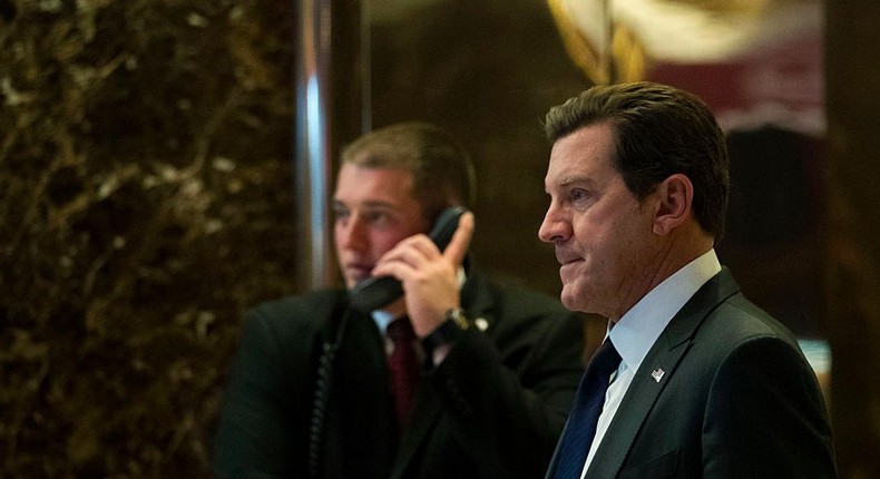 Eric Bolling at Trump Tower in November.