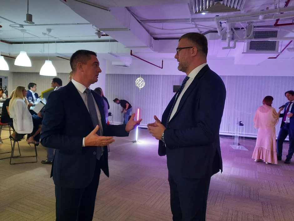 Direktori Garancijskog i Razvojnog fonda Vojvodine  Đorđe Raković i Goran Savić 