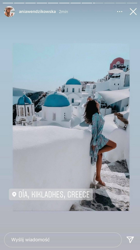 Anna Wendzikowska na wakacjach w Grecji: Anna Wendzikowska pokazała fanom magię krętych, wąskich uliczek wyspy.