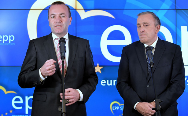 Manfred Weber i Grzegorz Schetyna