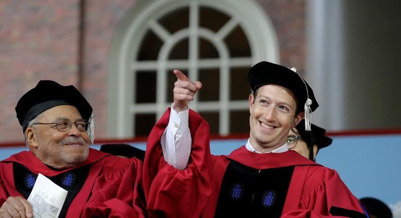 mark zuckerberg commencement harvard