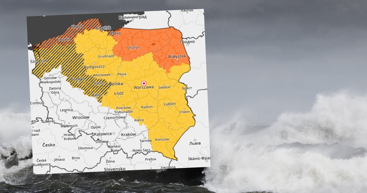 Pronóstico del tiempo para el viernes 14 de enero.  Viento fuerte.  Advertencias en la mayor parte del país