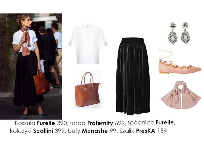 STYLIZACJE z długą spódnicą