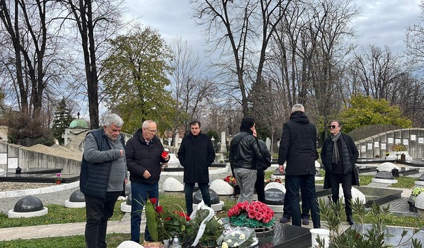Mića Sovtić i Acko Nezirović na pomenu Džeju