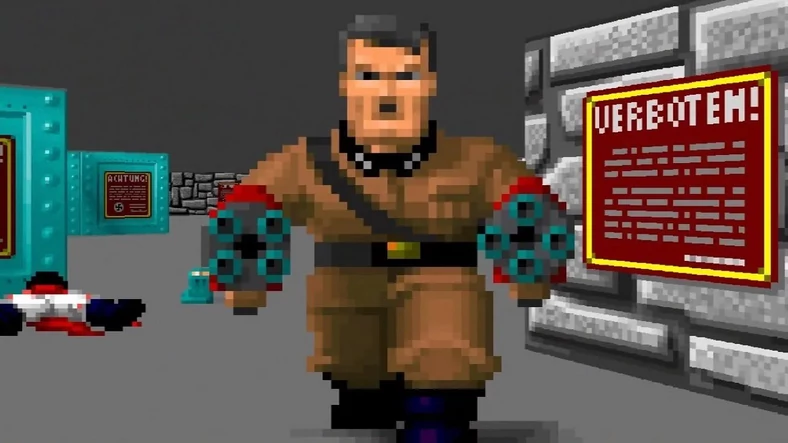 Wolfenstein 3D, czyli przykład tego, że pierwsze shootery w (jeszcze udawanym) trójwymiarze nie stawiały w ogóle na symulację 