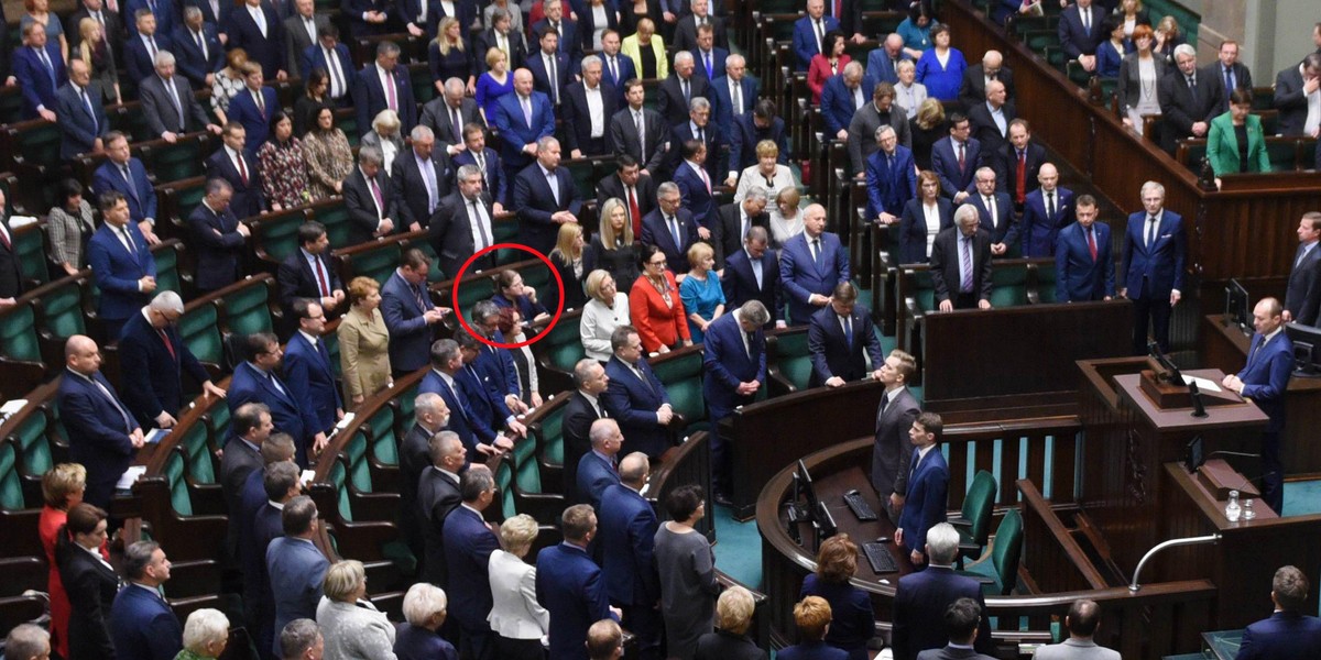 Sejm uczcił pamięć Piotra S. Co zrobiła Krystyna Pawłowicz?