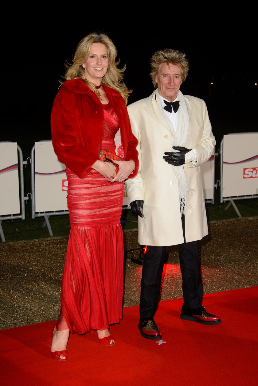 Rod Stewart z żoną Penny Lancaster