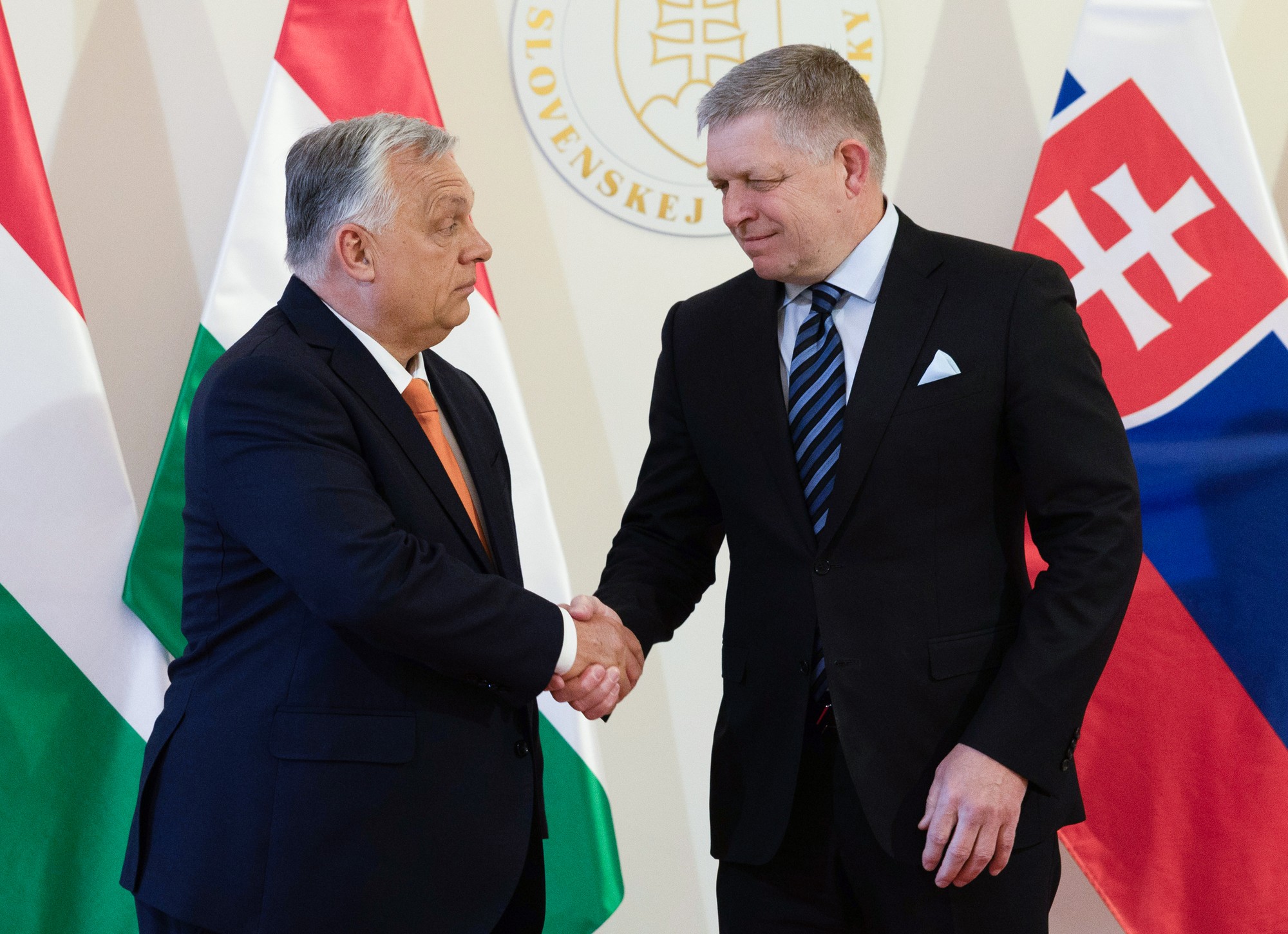 Slovenský premiér Robert Fico a predseda vlády Maďarska Viktor Orbán.