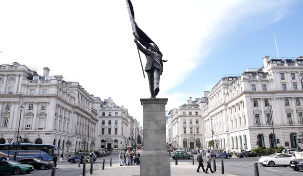 Statua je postavljena na prometnom trgu Vaterlu u centru Londona u sredu | Foto: PA Media