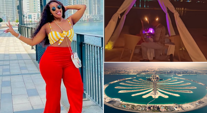 Socialite Faith Makau aka Amber Ray and fiancé Kennedy Rapundo are in Dubai