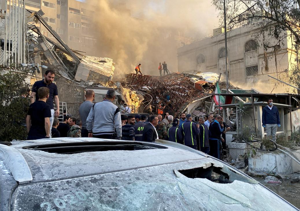 Irańska placówka dyplomatyczna zniszczona podczas ataku w stolicy Syrii Damaszku