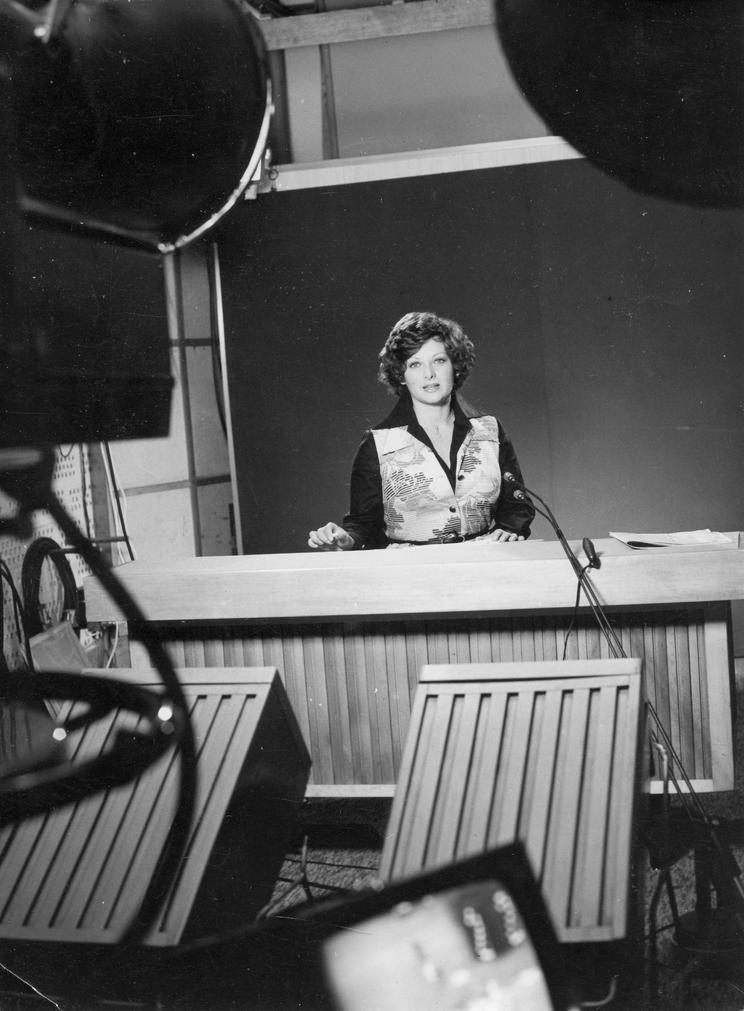  Kertész Zsuza 1974-től volt a Magyar Televízió egyik bemondója /Fotó: Fortepan Rádió és Televízió Újság