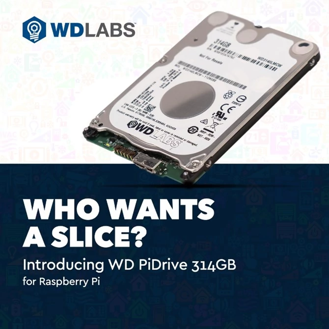 WD PiDrive o pojemności 314 GB