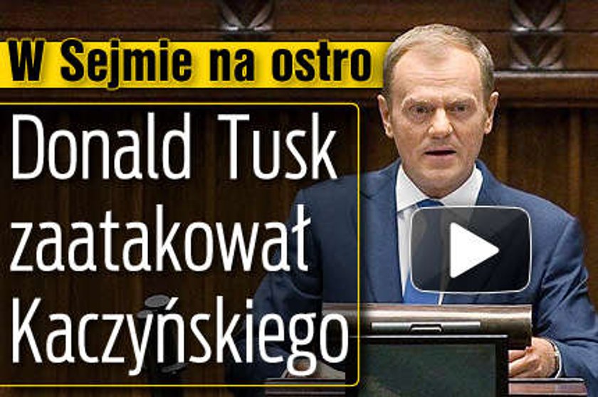 W Sejmie na ostro. Tusk zaatakował Kaczyńskiego