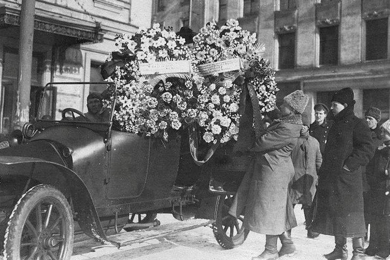Pogrzeb Jakowa Swierdłowa w Moskwie w marcu 1919 r.