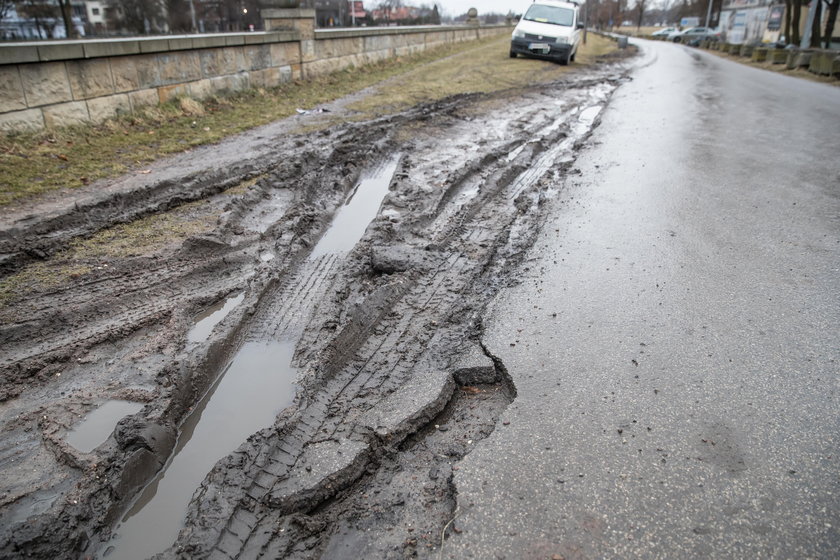 Kierowcy niszczą ścieżki na Błoniach 