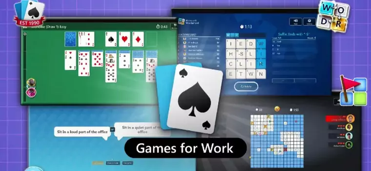 Microsoft Teams dostaje gry do pracy. Wśród nich kultowy pasjans