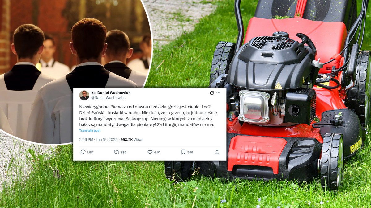 Mowing grass on Sunday with sin? The priest caused a turbulent discussion