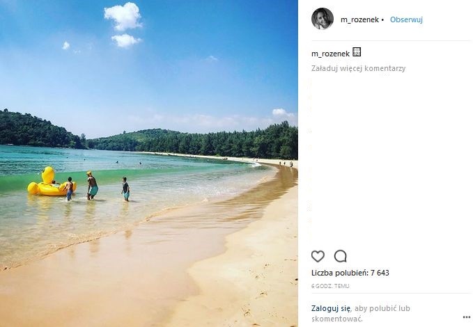 Małgorzata Rozenek i Radosław Majdan na wakacjach