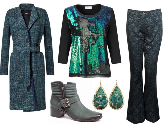 Płaszcz – Hera/Hera.com.pl, bluzka – TOK/tok.net.pl, spodnie – Rabarbar/rabarbar.com.pl, buty – Caprice/caprice.pl