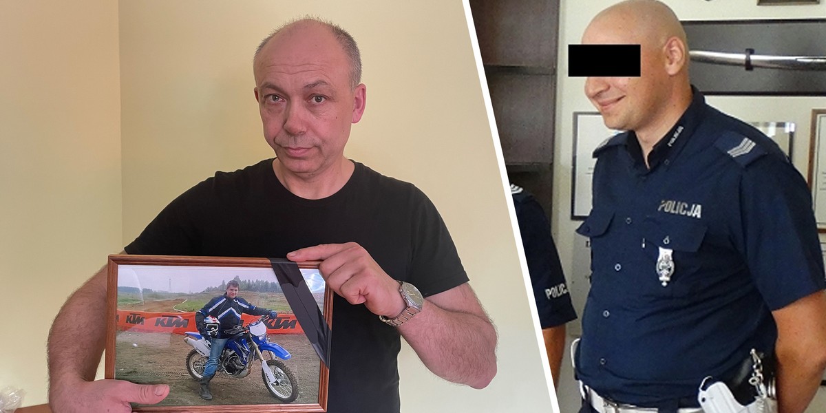 Ojciec zabitego motocyklisty nie może w to uwierzyć: – On nie ma prawa być policjantem – mówi Faktowi. 