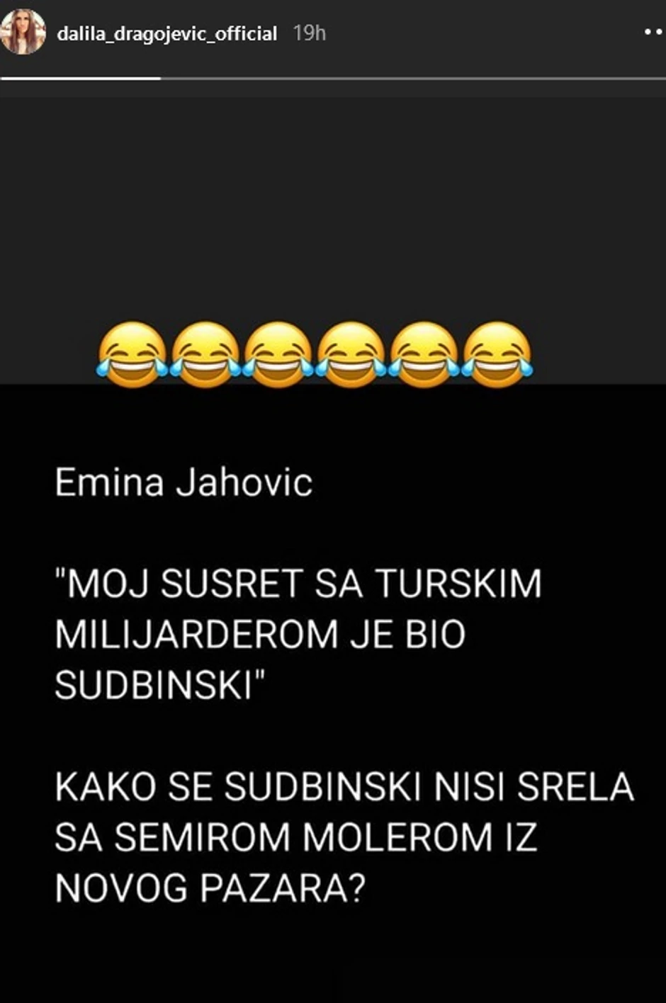 Dalila Dragojević isprozivala Eminu jahović