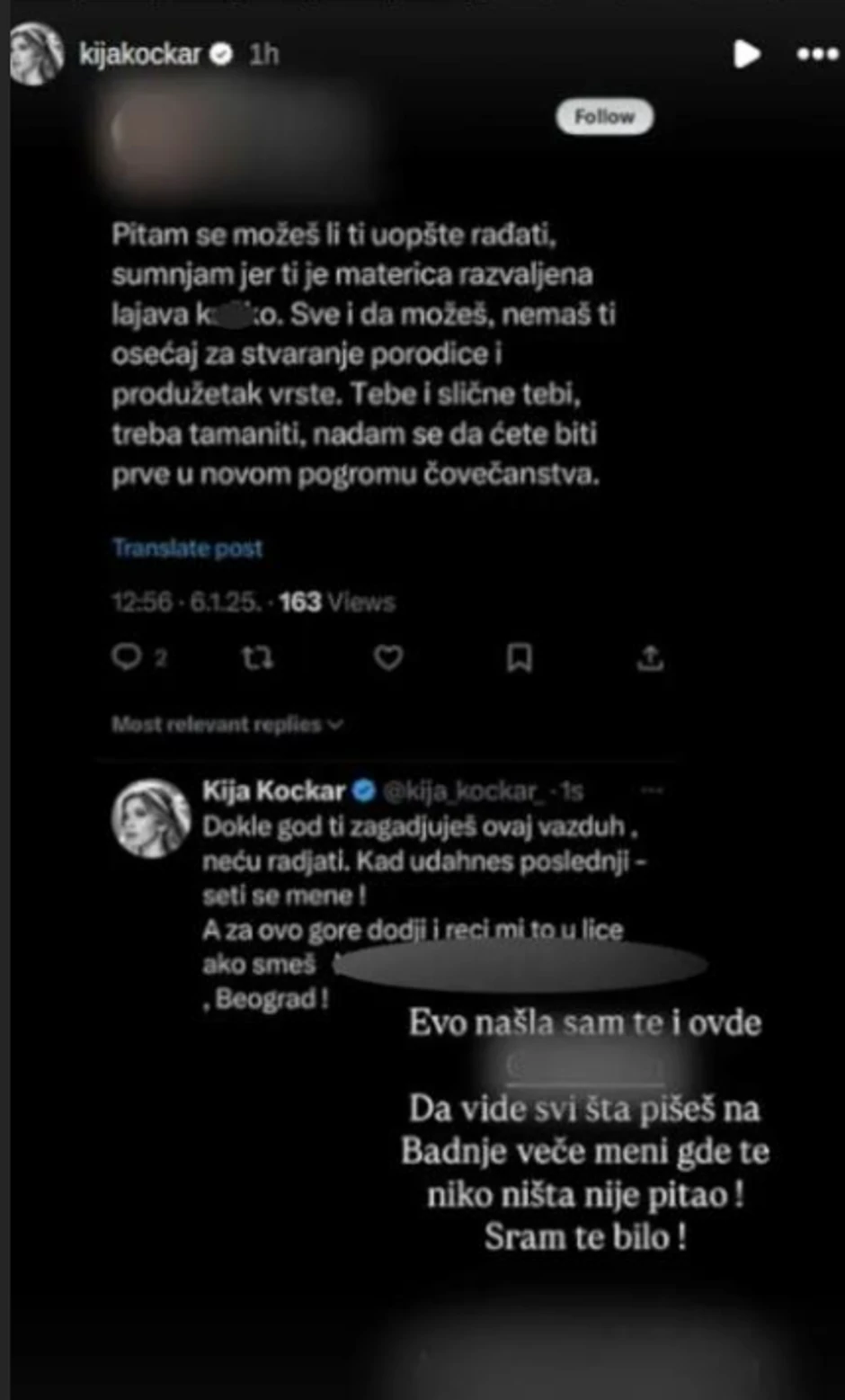 Kristina Kockar objava