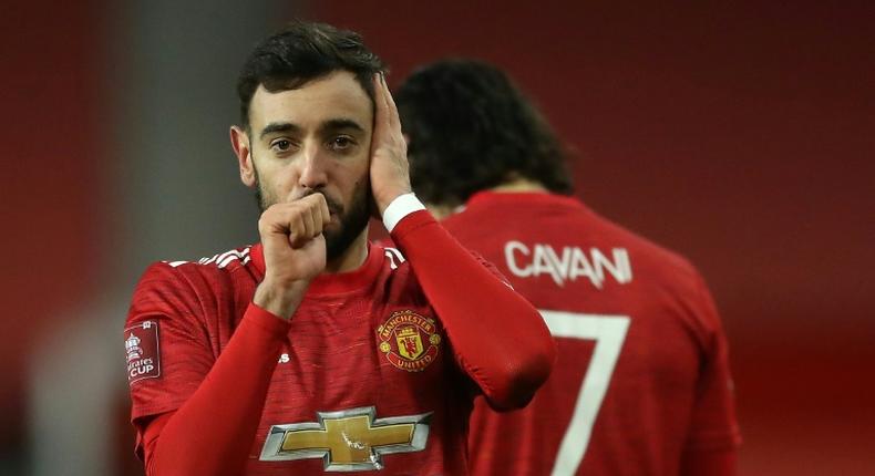 Manchester United midfielder Bruno Fernandes