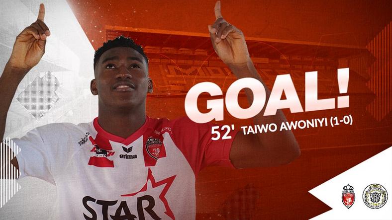 Taiwo Awoniyi can;t stop scoring for Mouscron in Belgium[Mouscon] 