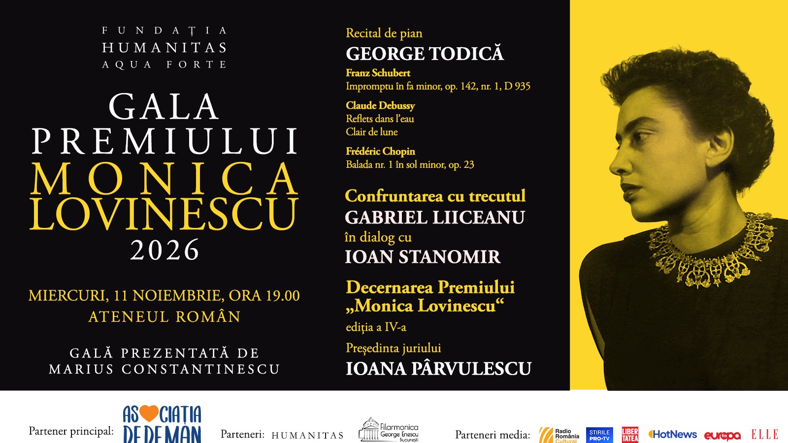 Nominalizările la Premiul „Monica Lovinescu“ 2026