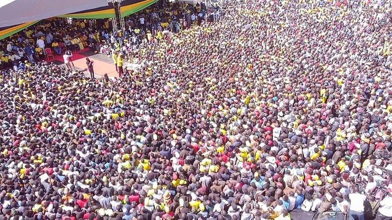 An estimated 50,000 people thronged the venue with more than 90 Members of Parliament (MP) allied to the DP having confirmed attendance.