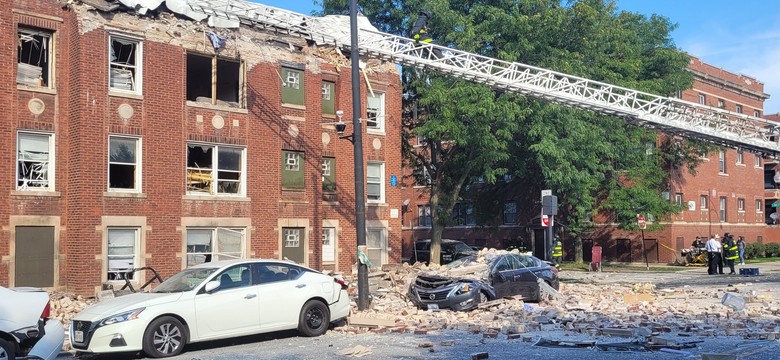 Eksplozja w Chicago. Zawaliła się część budynku, osiem osób rannych