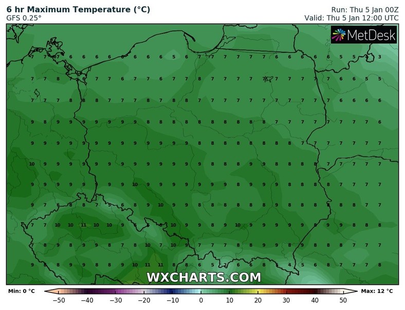 Będzie bardzo ciepło. Temperatura sięgnie nawet 10 st. C