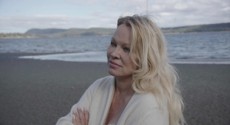 Pamela Anderson in Pamela, a Love Story.Netflix