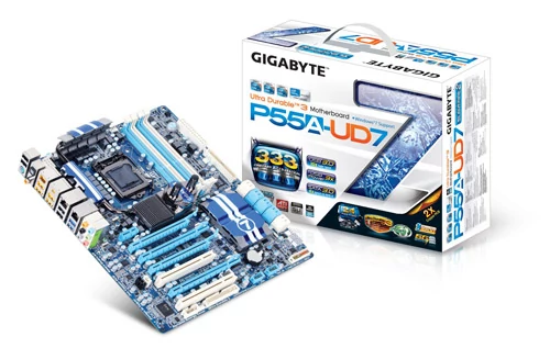 GIGABYTE GA-P55A-UD7 - płyta główna przeznaczona dla overclockerów. fot. GIGABYTE.