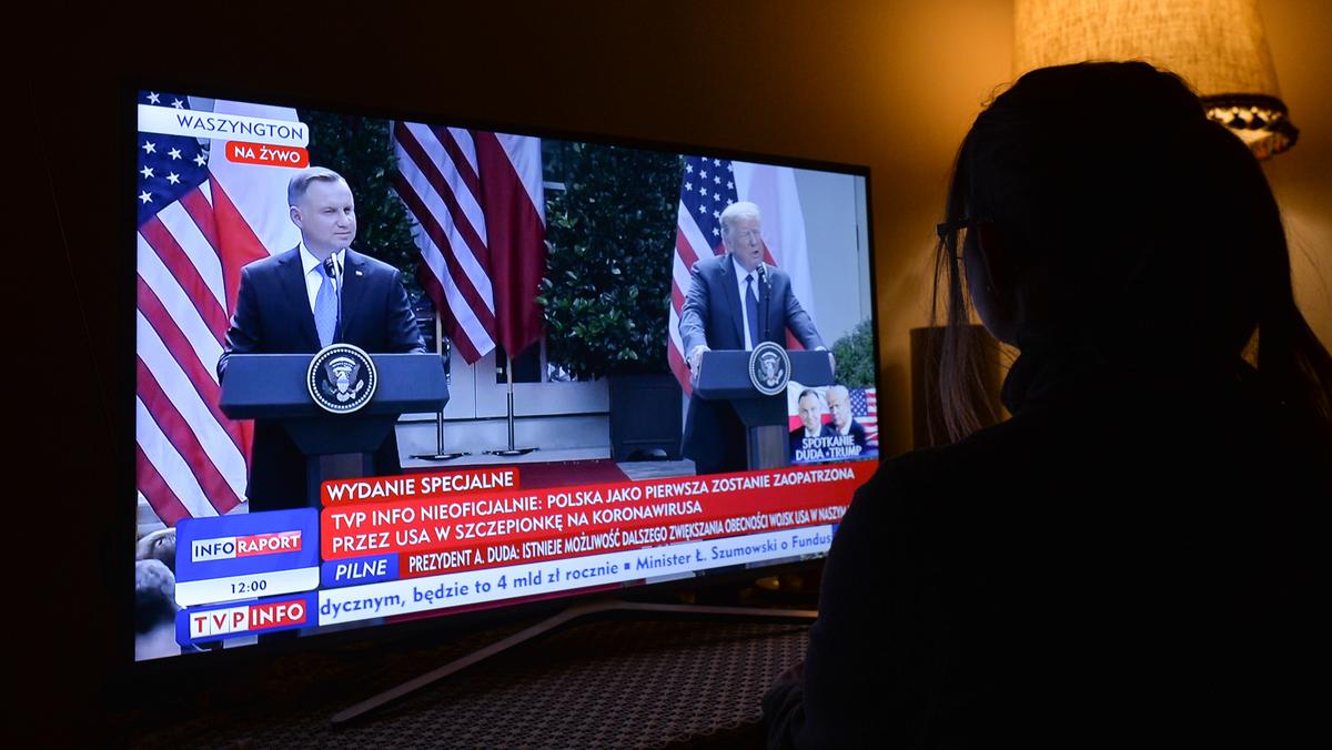 Konferencja Donalda Trumpa i Andrzeja Dudy w TVP INFO