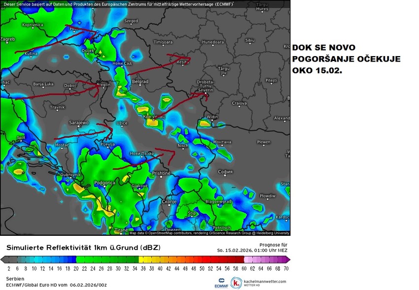 Čubrilo kaže da modeli najavljuju pogoršanje vremena 15. februara