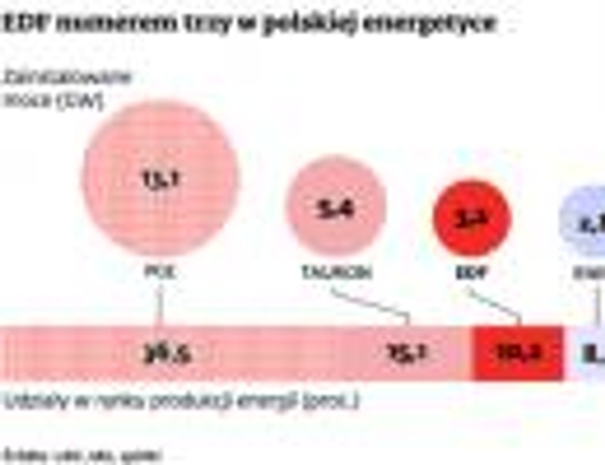 EDF numerem trzy w polskiej energetyce
