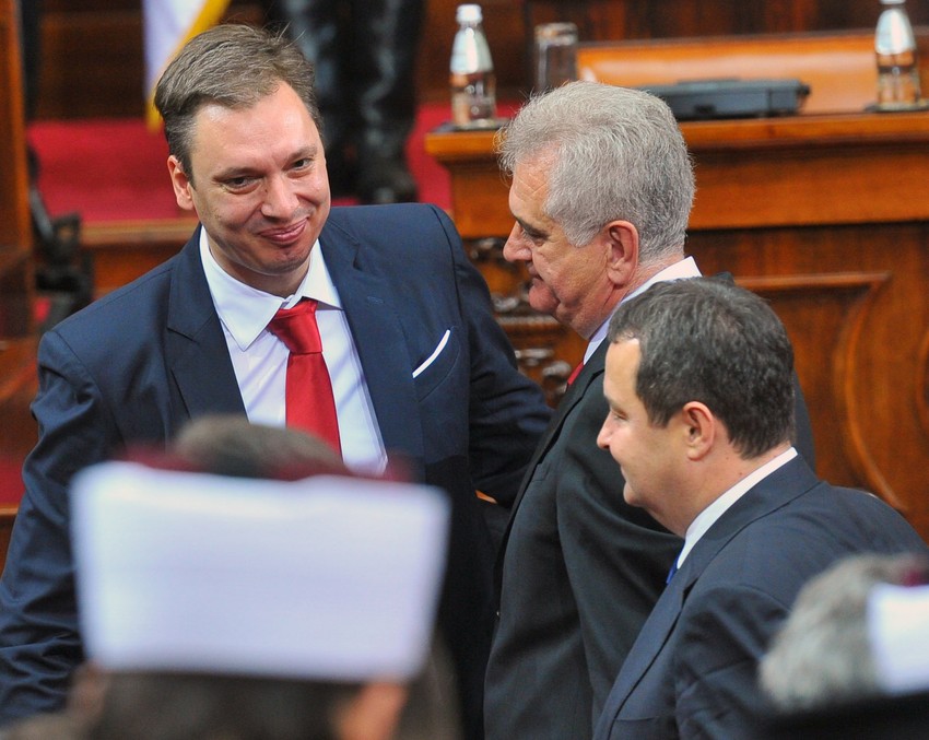 Aleksandar Vučić, Tomislav Nikolić i Ivica Dačić