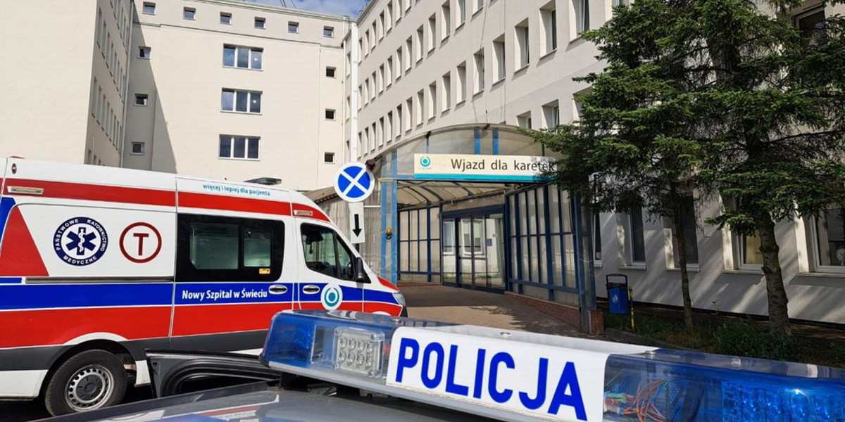 W szpitalach w Grudziądzu nie było neurologa. Policja eskortowała chorego nastolatka do szpitala w Świeciu.